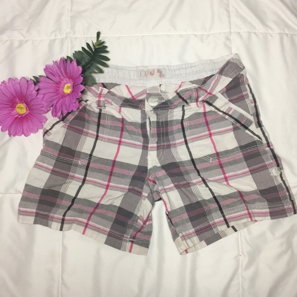 Op- Plaid Shorts